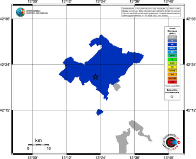 Mappa EMS - territori comuni