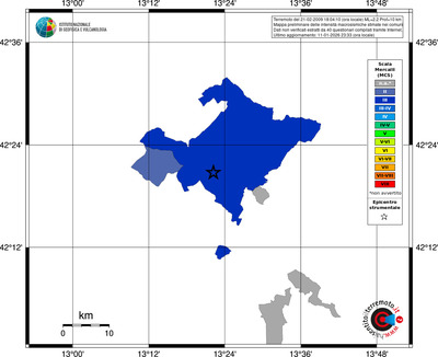 Mappa MCS - territori comuni