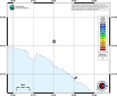 Mappa EMS - territori località
