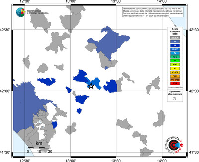 Mappa EMS - territori comuni