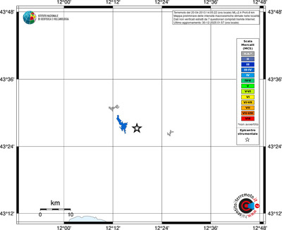 Mappa MCS - territori località