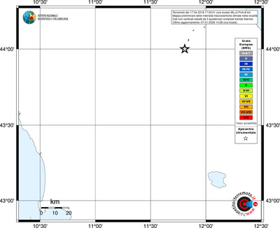 Mappa EMS - territori località