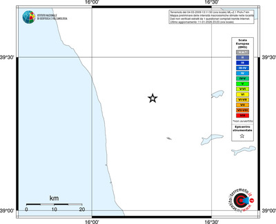 Mappa EMS - territori località