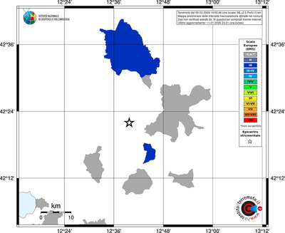 Mappa EMS - territori comuni