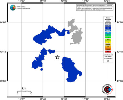 Mappa EMS - territori comuni