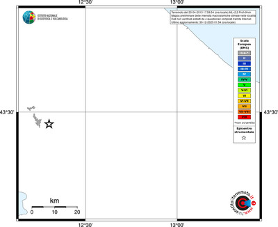 Mappa EMS - territori località