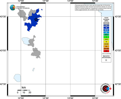 Mappa EMS - territori comuni