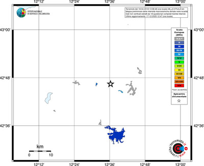 Mappa EMS - territori località