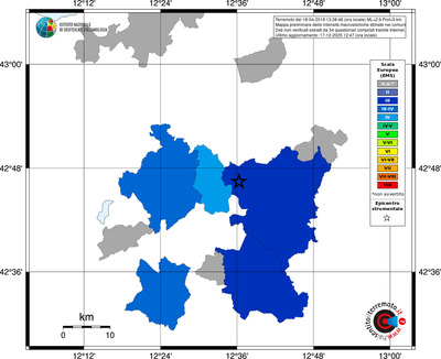 Mappa EMS - territori comuni