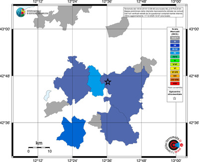 Mappa MCS - territori comuni