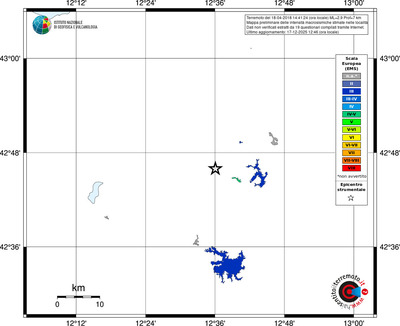 Mappa EMS - territori località