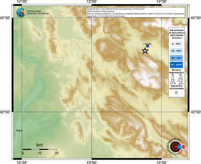 Mappa comuni con almeno 3 questionari