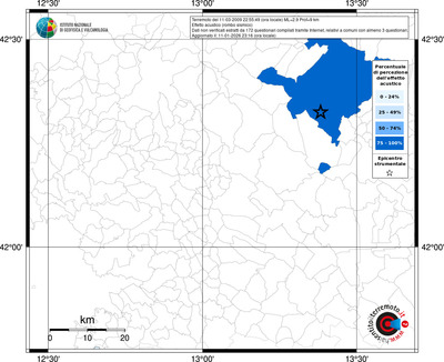 Mappa territorio comunale con almeno 3 questionari