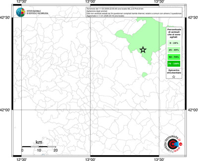 Mappa territorio comunale con almeno 3 questionari