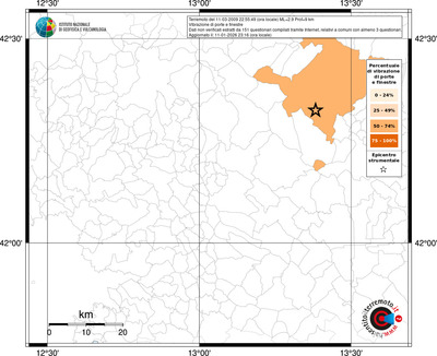 Mappa territorio comunale con almeno 3 questionari