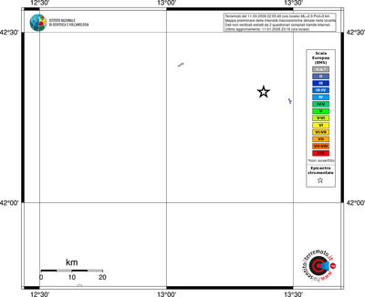 Mappa EMS - territori località