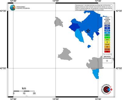 Mappa EMS - territori comuni