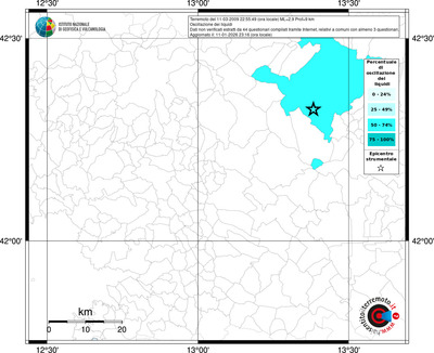 Mappa territorio comunale con almeno 3 questionari
