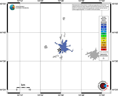 Mappa MCS - territori località