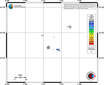 Mappa EMS - territori località