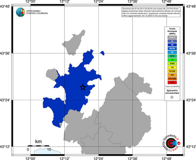 Mappa EMS - territori comuni