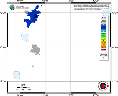 Mappa EMS - territori comuni