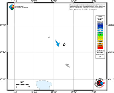 Mappa EMS - territori località