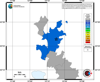 Mappa EMS - territori comuni