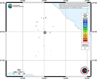 Mappa EMS - territori località
