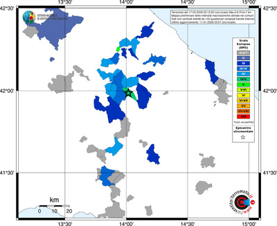 Mappa EMS - territori comuni