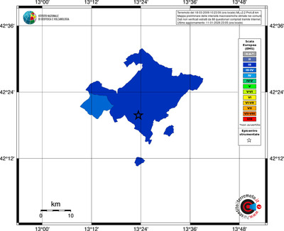 Mappa EMS - territori comuni
