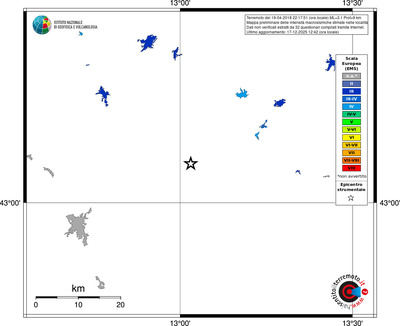 Mappa EMS - territori località