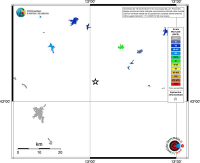 Mappa MCS - territori località