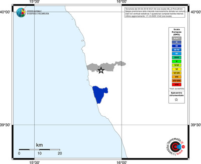 Mappa EMS - territori comuni