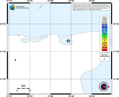 Mappa EMS - territori località