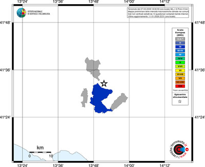 Mappa EMS - territori comuni