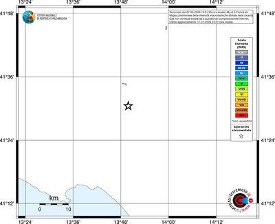 Mappa EMS - territori località