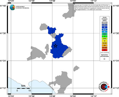 Mappa EMS - territori comuni