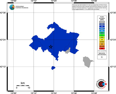 Mappa EMS - territori comuni