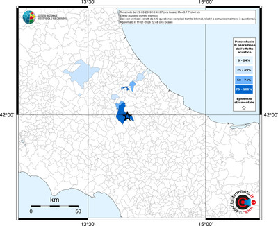 Mappa territorio comunale con almeno 3 questionari