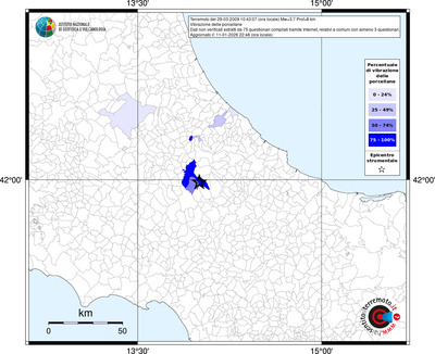 Mappa territorio comunale con almeno 3 questionari