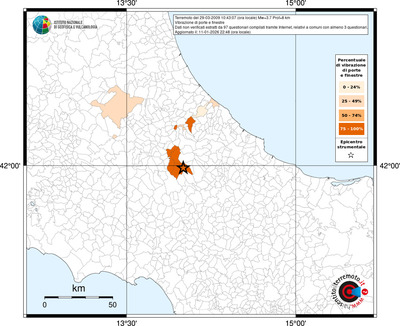 Mappa territorio comunale con almeno 3 questionari