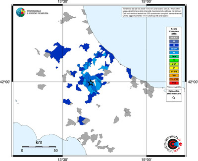 Mappa EMS - territori comuni