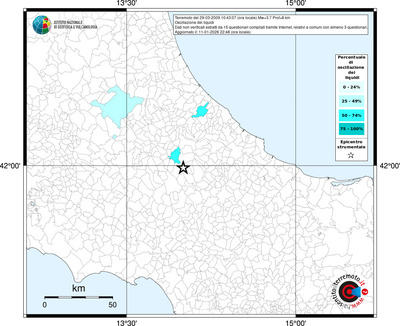Mappa territorio comunale con almeno 3 questionari