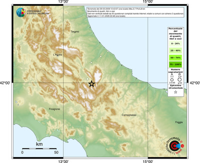 Mappa comuni con almeno 3 questionari