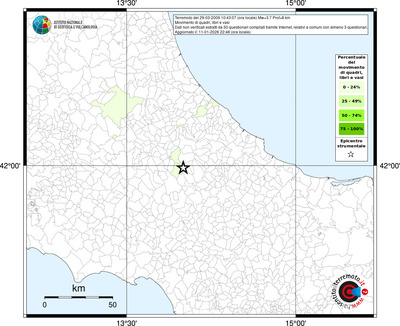 Mappa territorio comunale con almeno 3 questionari