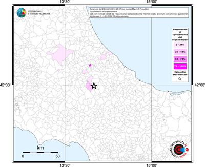 Mappa territorio comunale con almeno 3 questionari