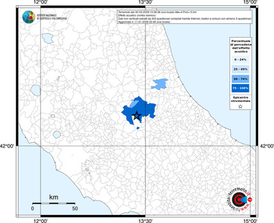 Mappa territorio comunale con almeno 3 questionari