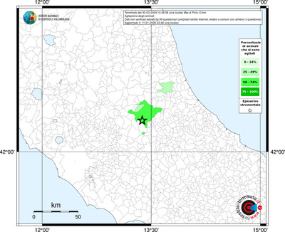 Mappa territorio comunale con almeno 3 questionari