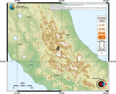Mappa comuni con almeno 3 questionari